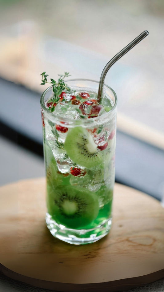 Emerald Fruit Punch with Mushrooms?!