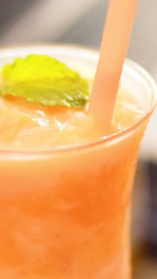 Tropical Peach Mango Smoothie with Functional Mushrooms