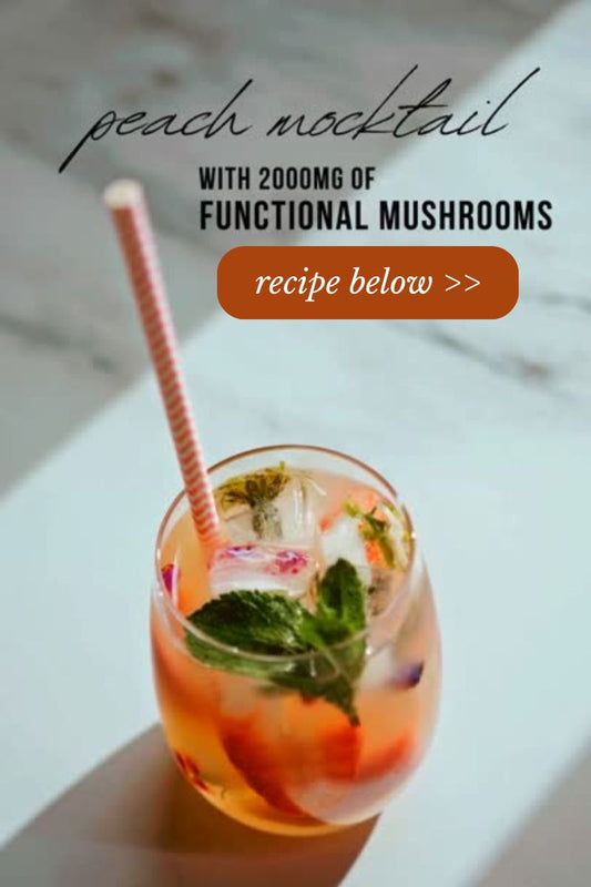 Peach Bellini Mocktail: Bubbly & Brain-Boosting