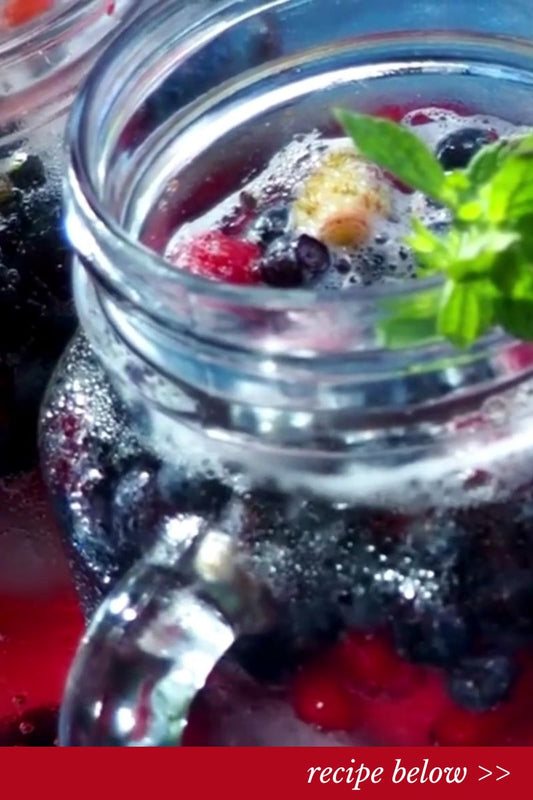 Sparkling Berry Sangria Mocktail