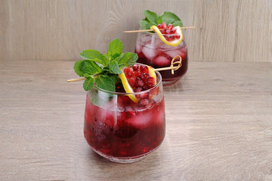Functional Hibiscus Pomegranate Mocktail with MycoBev