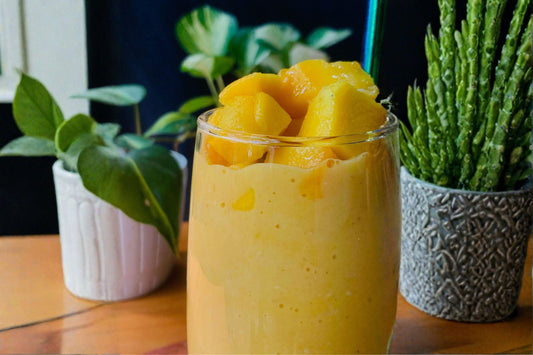 Tropical Peach Mango Smoothie with Functional Mushrooms