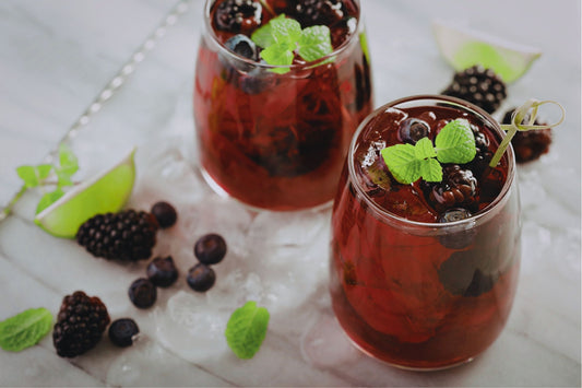 Sparkling Berry Sangria Mocktail