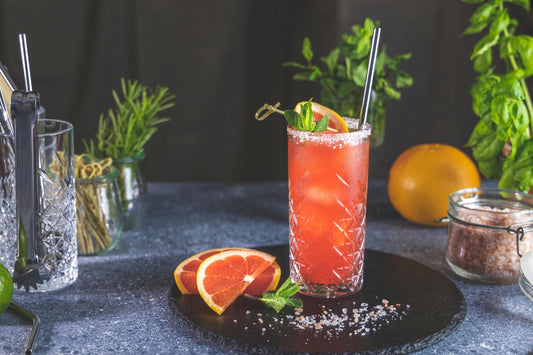 Peach Paloma Mocktail with MycoBev