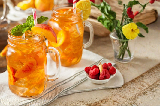 Farm Peach Fizz MycoBev Mocktail