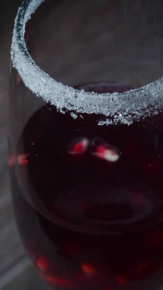 Functional Hibiscus Pomegranate Mocktail with MycoBev