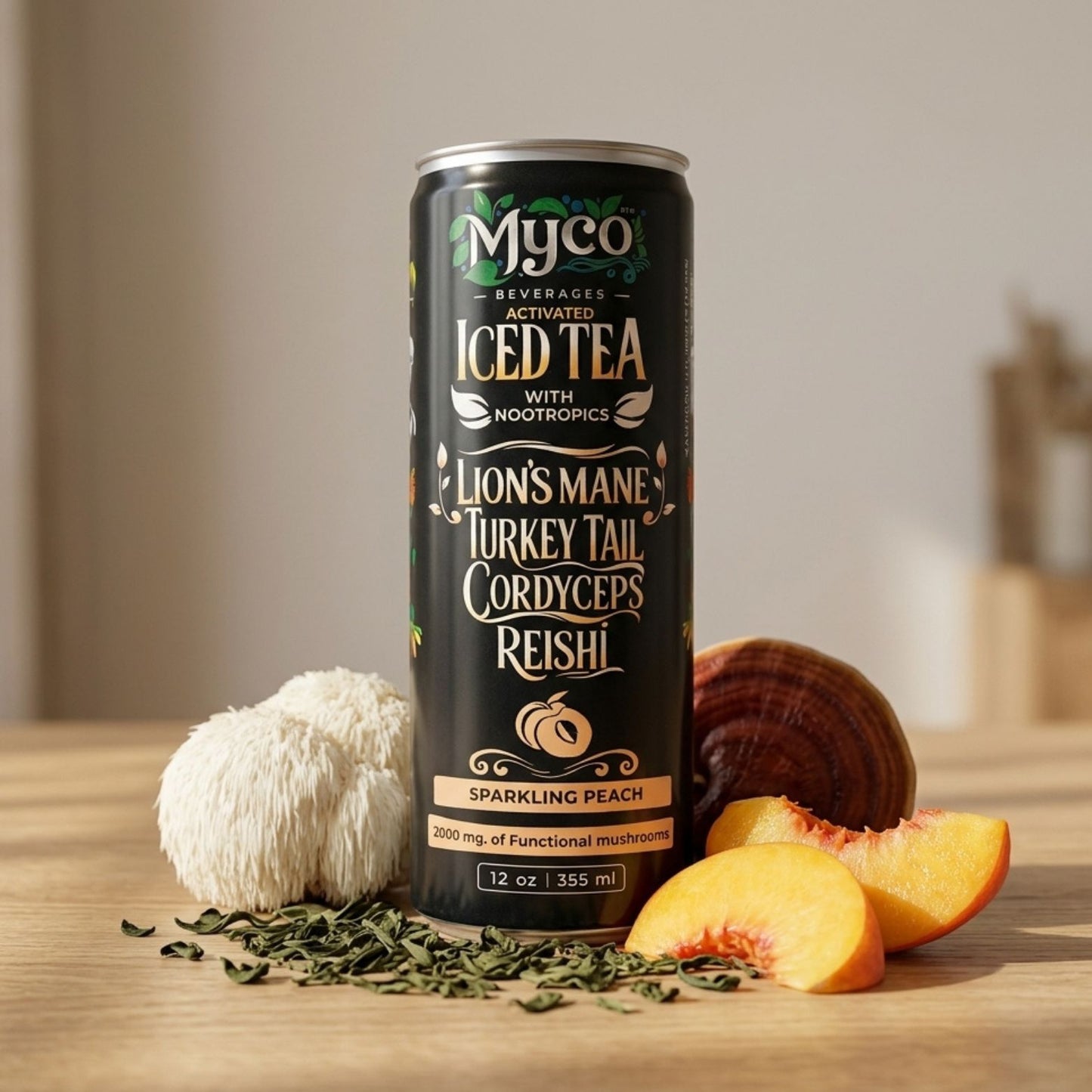 Sparkling Peach Iced Tea
